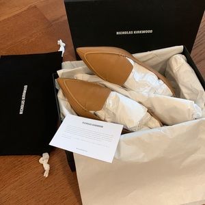 Nicholas Kirkwood Tan/Brown Beya Loafers